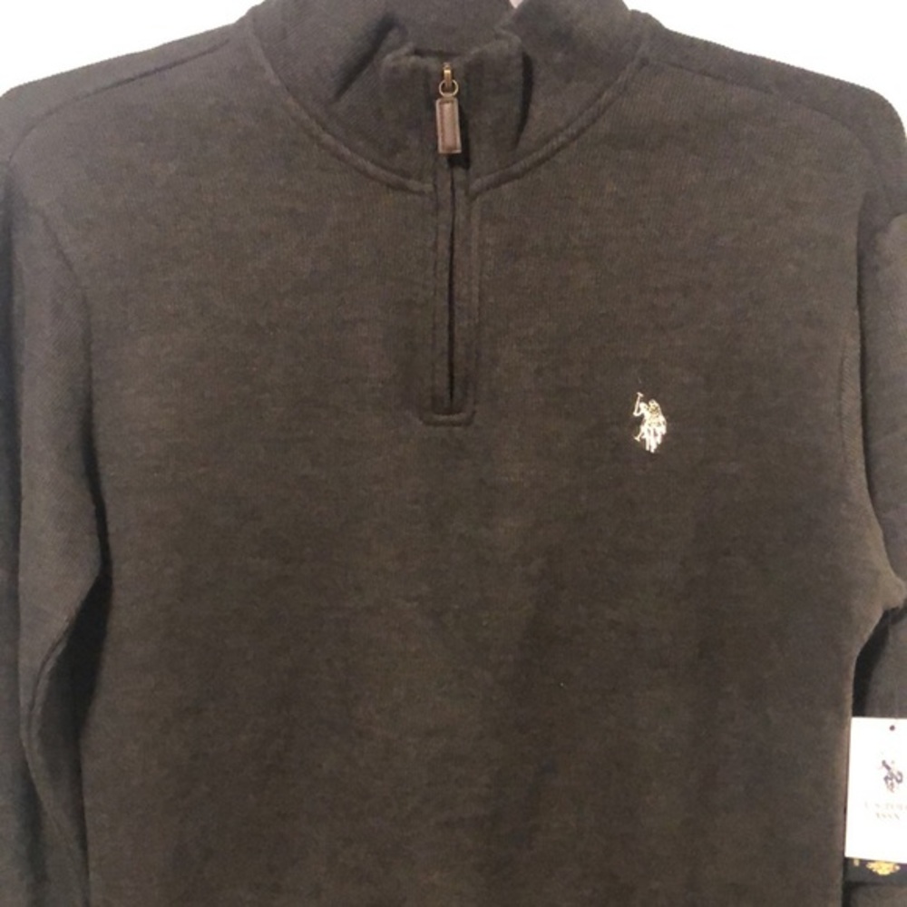 U.S. Polo Assn size small 1/4 zip flatback - Picture 5 of 14
